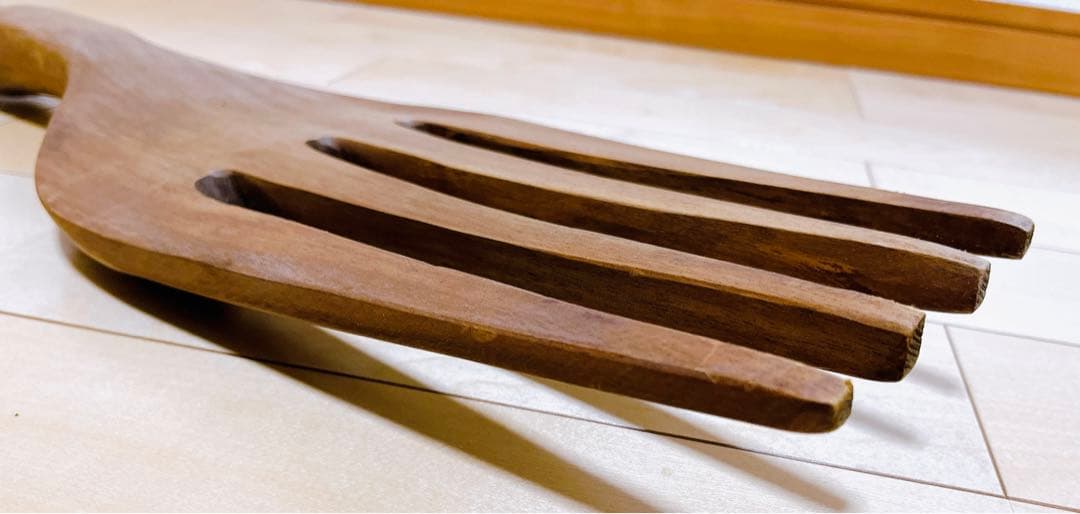 巨大☆ 木製☆ 大きなスプーン&フォーク セット 置き物 置物 オブジェ