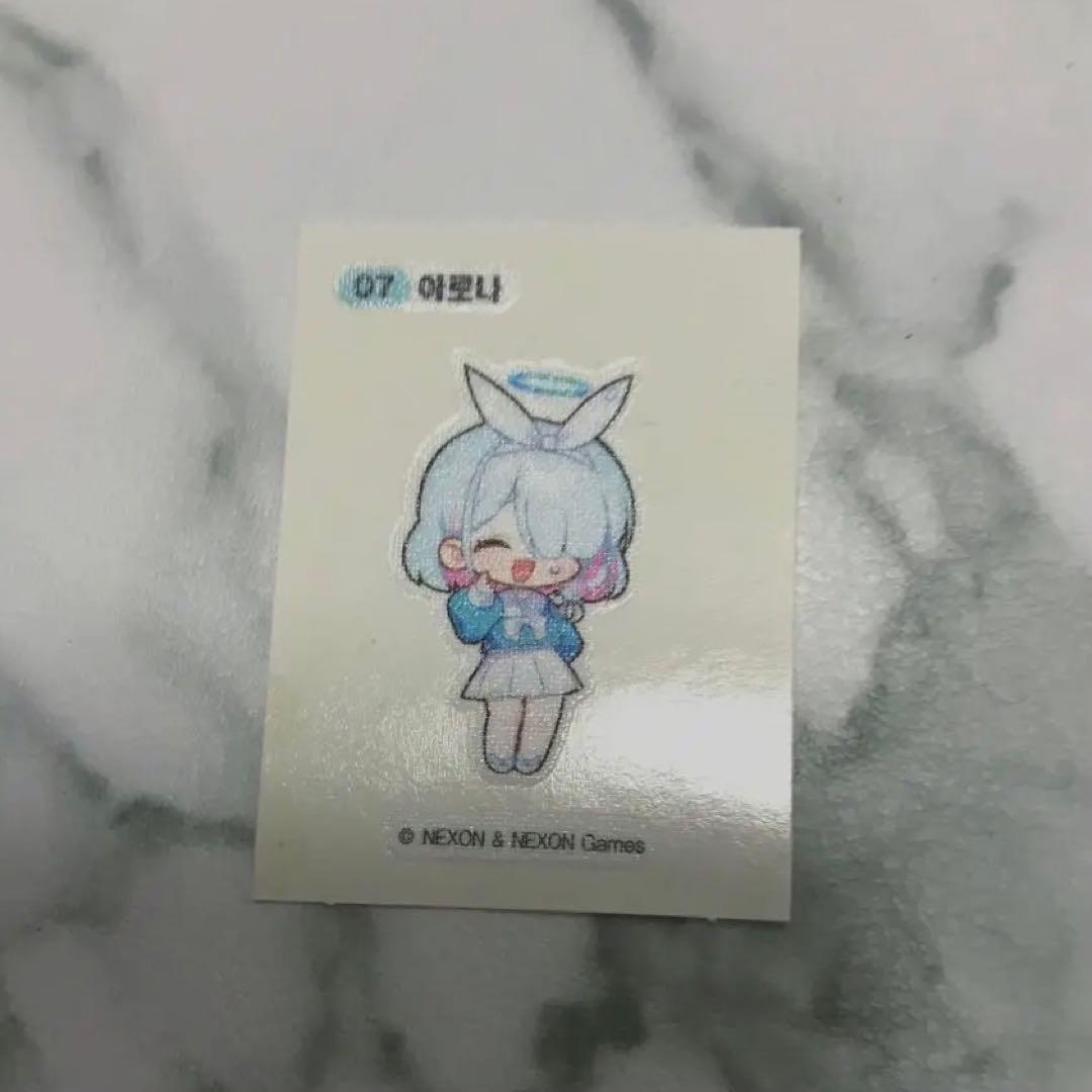 ブルーアーカイブ ブルアカ 韓国 GS25コラボ パン ステッカー アロナ