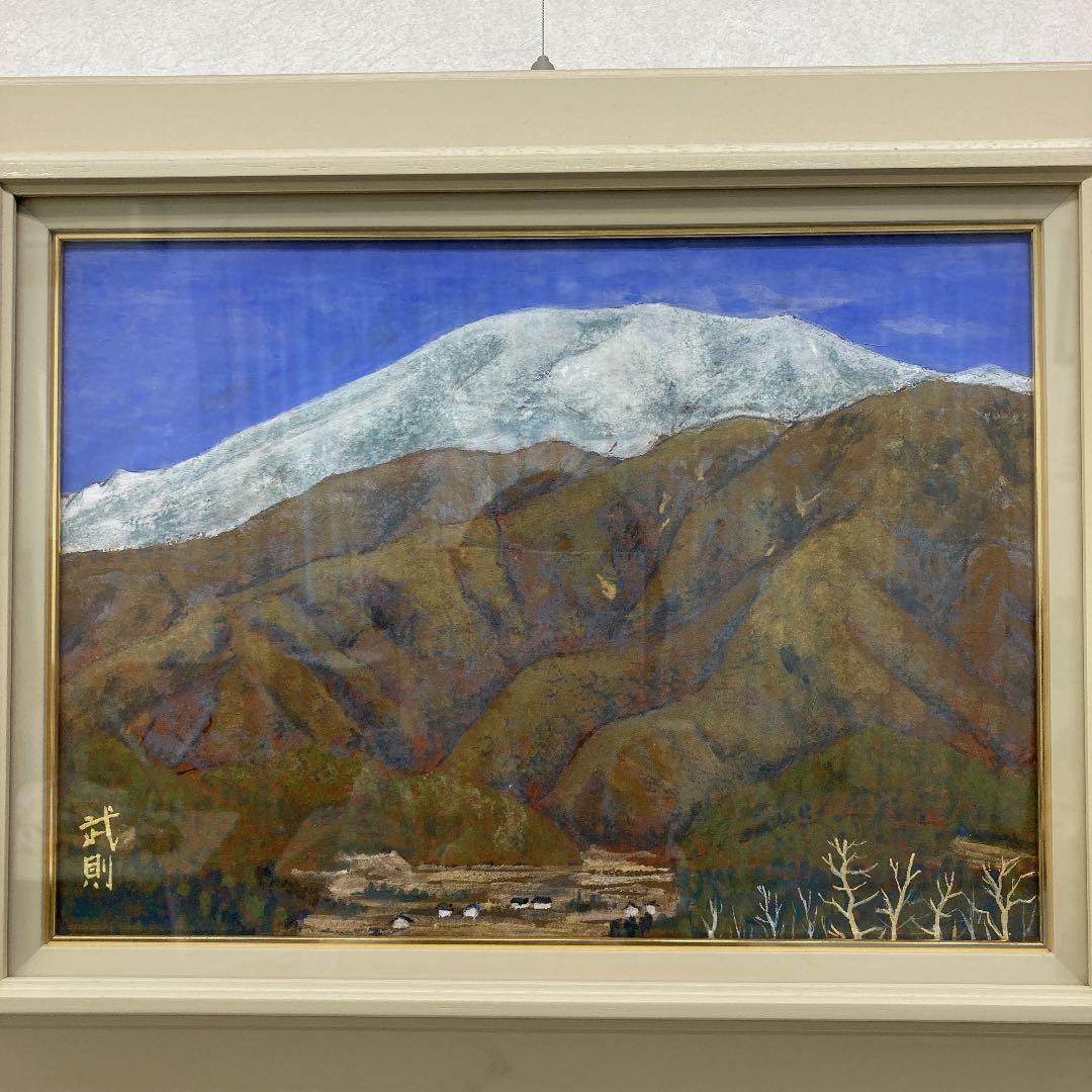 日本画　恵那山　冬 登山Level78.初めての岐阜 百名山は恵那山｜ErikonB