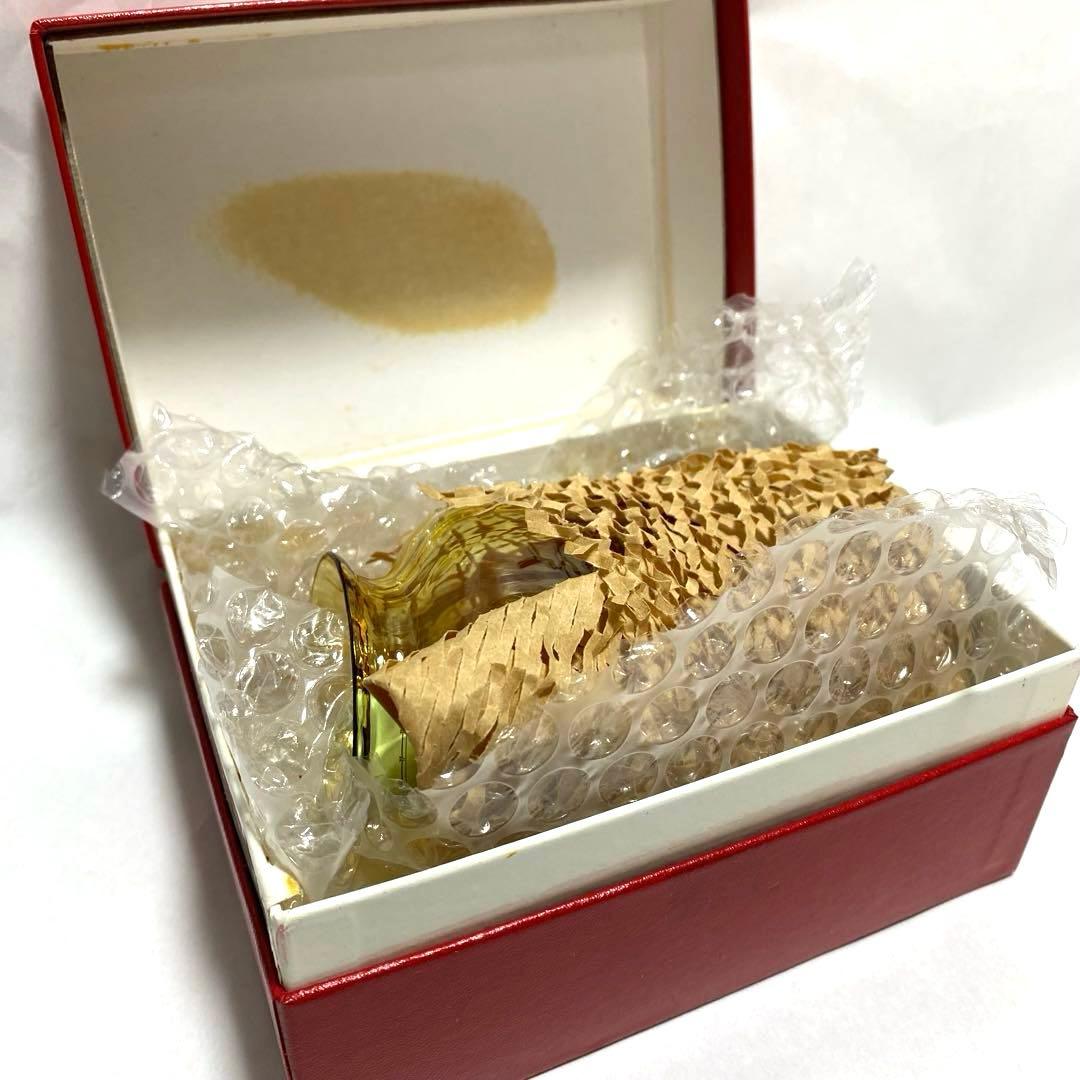 バカラ ナイアデス 一輪ざし 花瓶 アンバーイエロー 未使用品