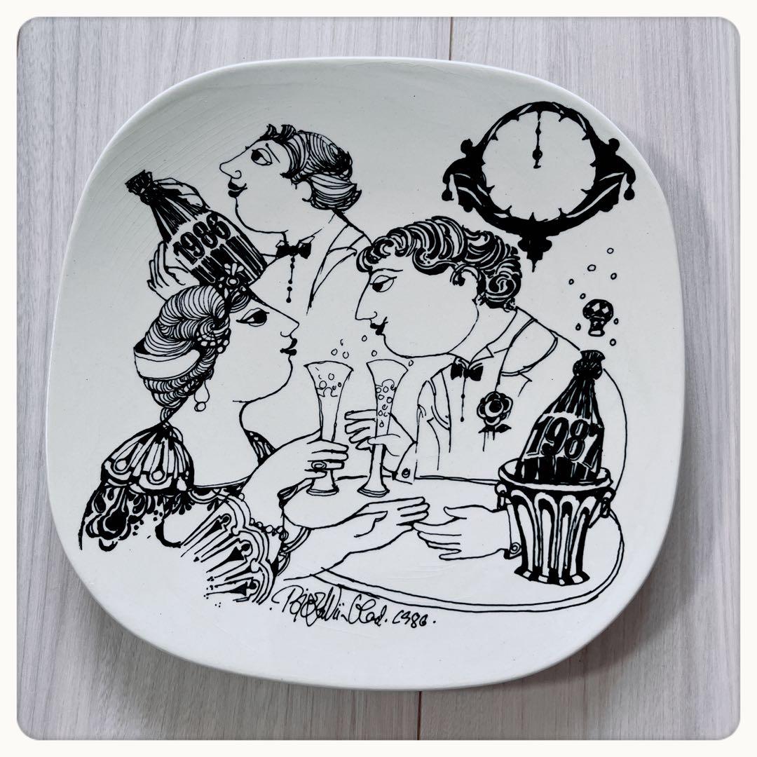 Bjorn Wiinblad イヤープレート1986-87年　NYMOLLE窯 Bjorn Wiinblad イヤープレート1986-87年 NYMOLLE窯 - メルカリ