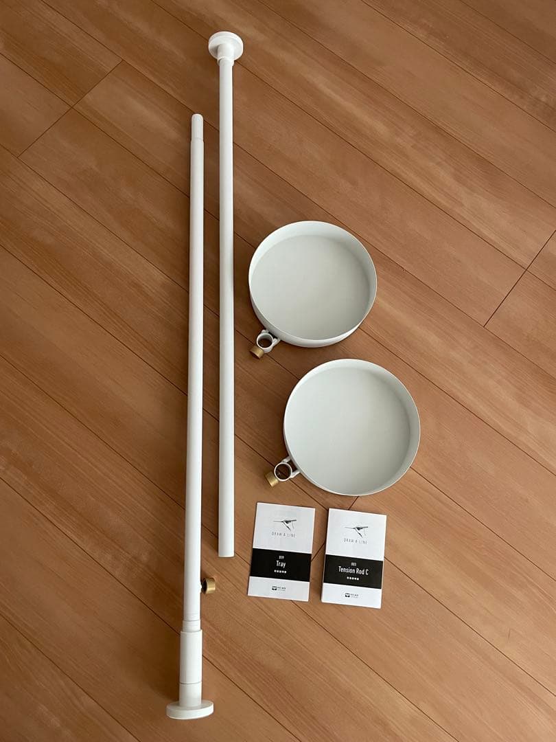 本日限定価格！　ドローアライン　ロッド&トレイ2個セット　ホワイト 楽天市場】【公式】DRAW A LINE ドローアライン Move Rod キャスター