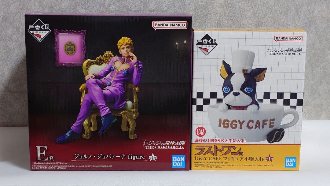 一番くじ ジョジョの奇妙な冒険 THE★JOJO WORLD ジョルノ イギー 一番くじ ジョジョの奇妙な冒険 -THE☆JOJO WORLD-│株式会社BANDAI