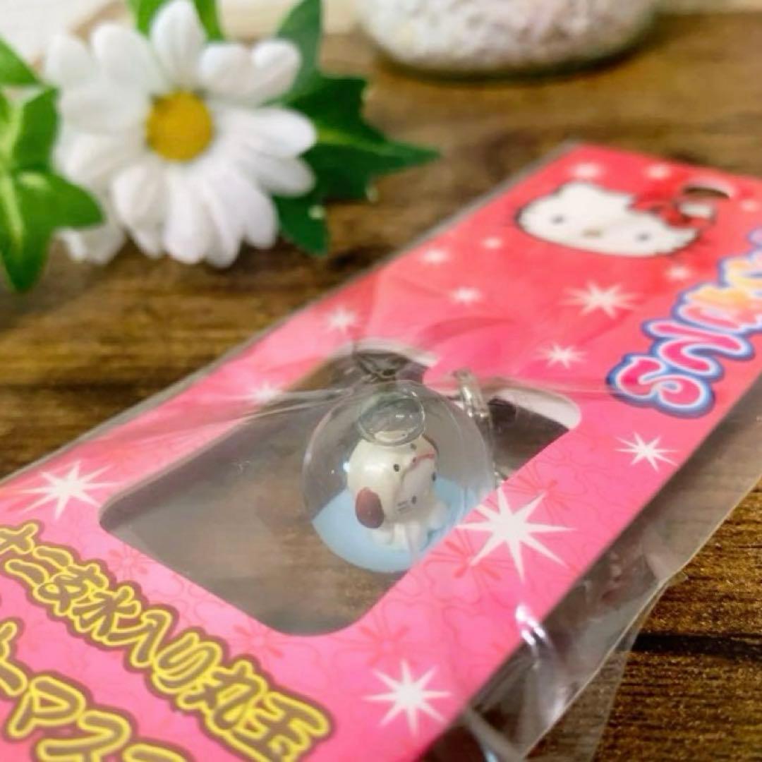 希少】ハローキティ 根付 十二支 戌 水入り丸玉 ファスナーマスコット