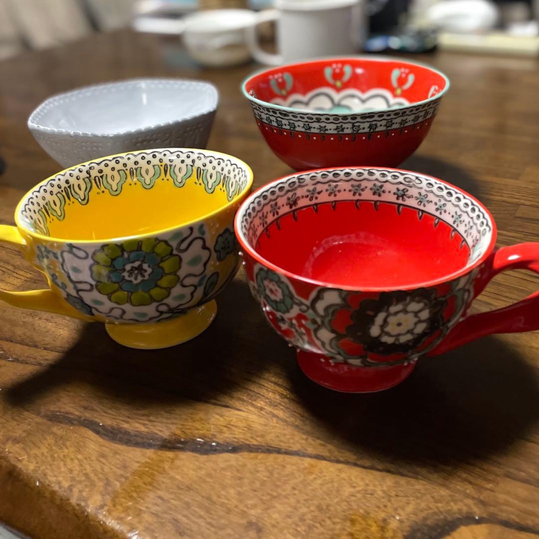 ☆アンソロポロジー 食器 4個セット 花柄 - メルカリ