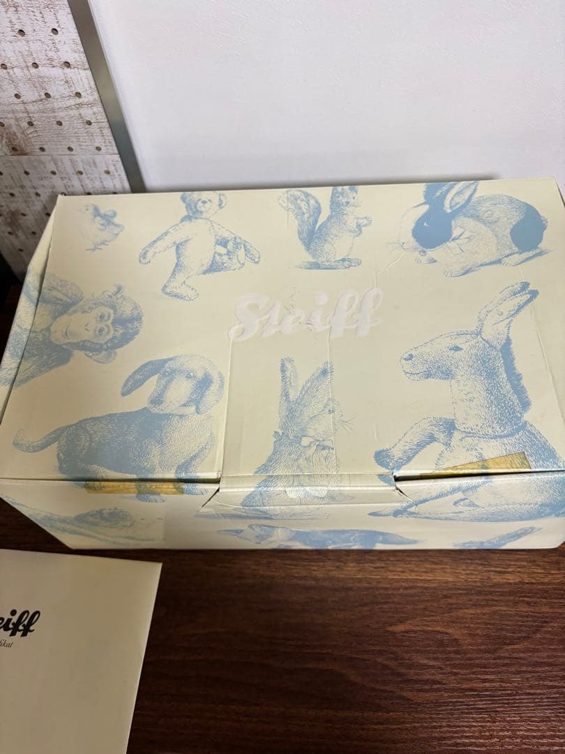 シュタイフ 677380市松 牡丹 テディベア 2012年 日本限定 台座付き