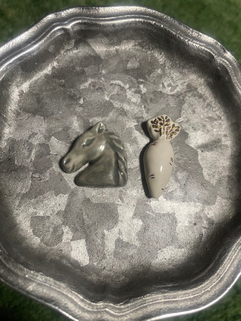 竹内美咲　フェーブ　馬と人参　セット