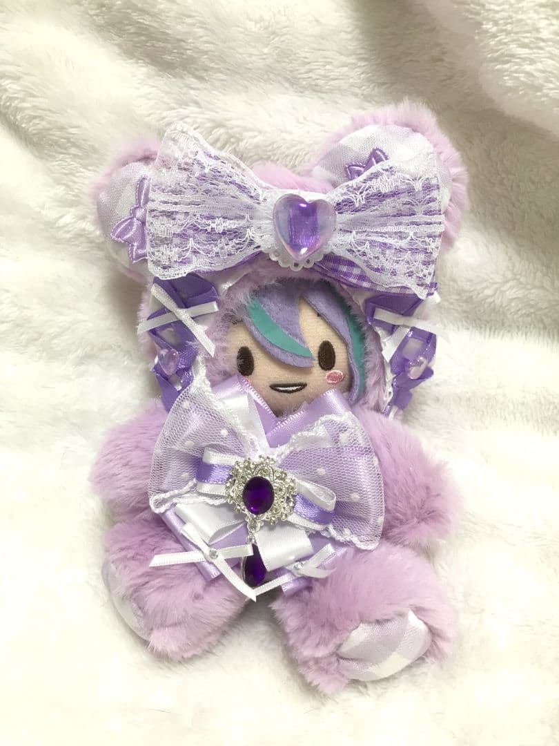 おすわりぬい服 紫 11～13cm ぬい服 - メルカリ