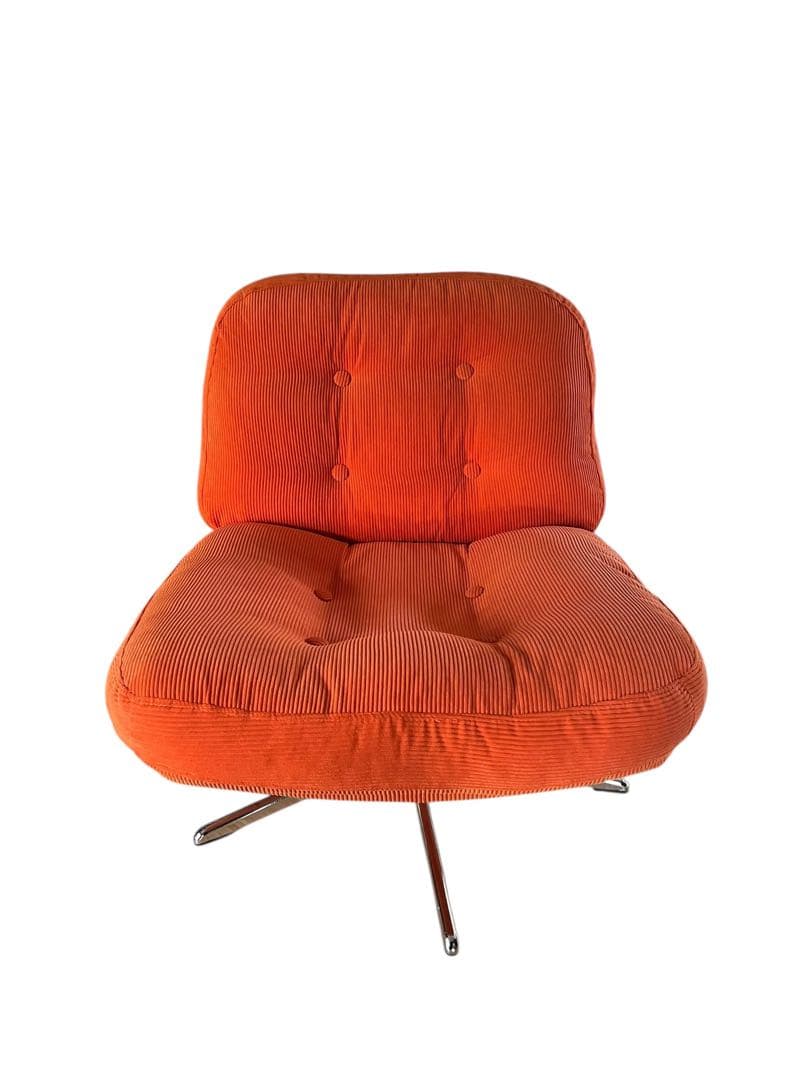 【美品】IKEA ディヴリンゲ　1シーター　パーソナルチェア　ソファ　オレンジ イケア（IKEA） IKEA - - DYVLINGE -ディヴリンゲ- 回転パーソナル