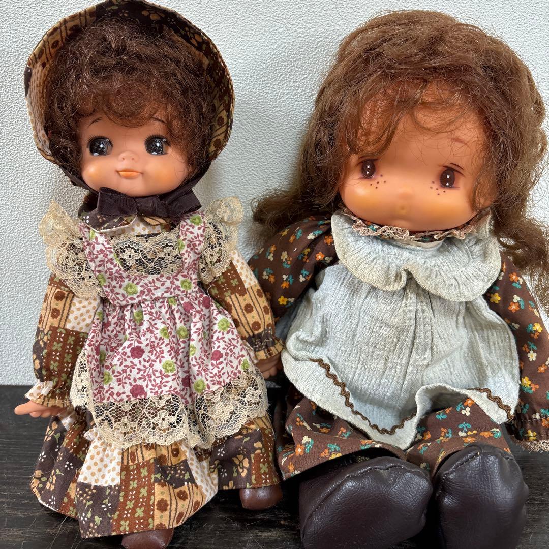 昭和レトロ アメリカンカントリー人形 2体セット ヴィンテージ 女の子