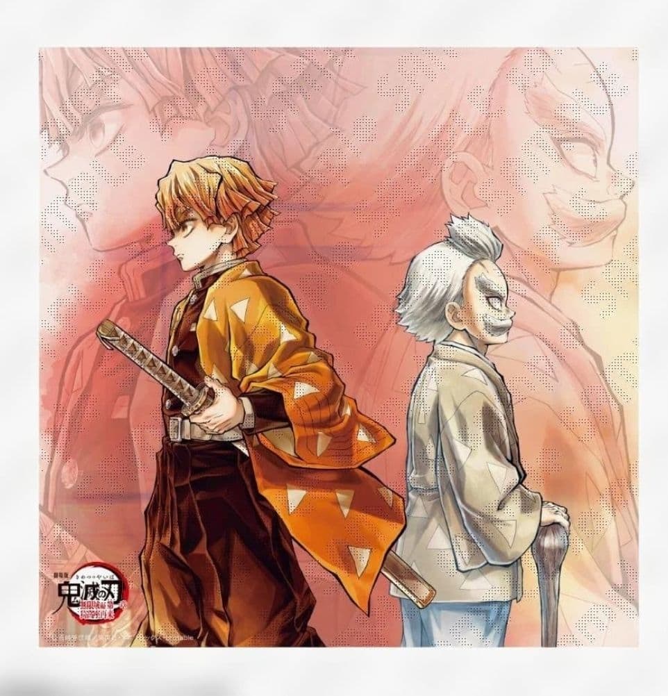 新品 鬼滅の刃 「繋ぐ」描き下ろしイラスト ビッグポスター 善逸と爺ちゃん 鬼滅の刃.コミックマーケット106】 『繋ぐ』描き下ろしイラスト -善逸