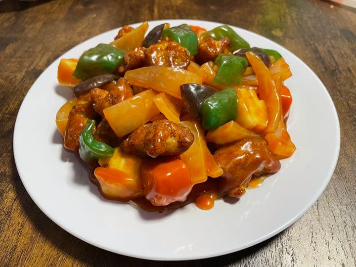 【食品サンプル】酢豚 食品サンプル】酢豚（パイナップルトッピング）【中華】