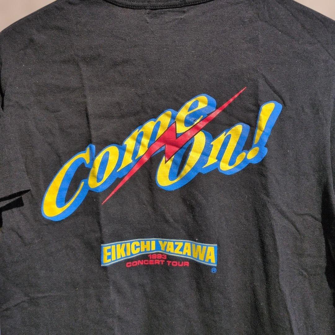 E.YAZAWA COME ON 1993 ツアーTシャツ 矢沢永吉 ブラック - メルカリ