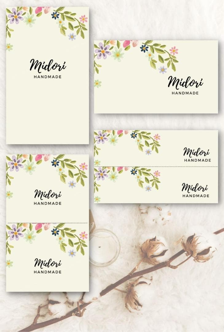 ショップカード アクセサリー台紙 サンキューカード 名刺 ★No.175 シンプル｜ショップカード｜名刺｜サンキューカード｜アクセサリー台紙