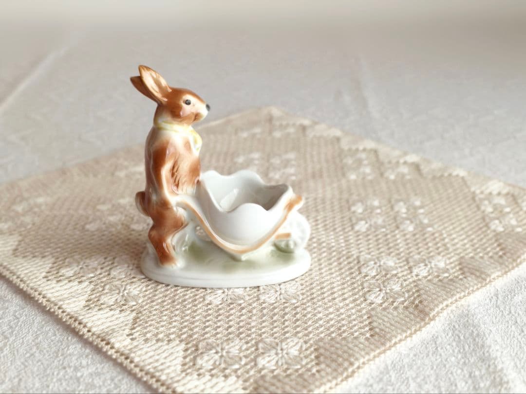 * pottery rabbit ୨୧ * お手伝い上手な ステキなうさぎさん