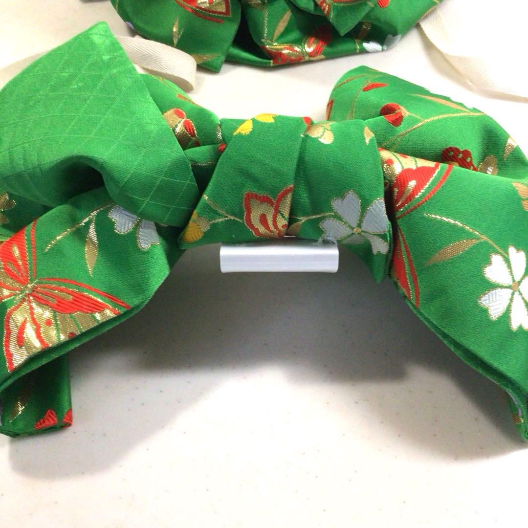 ☘️祝い帯《七歳》後ろリボン二種類・同色同柄・お好みで付け替え可能です❣️