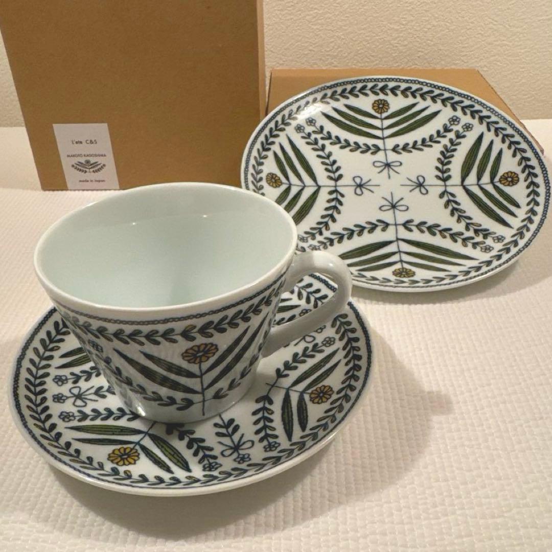 鹿児島睦 カップ＆ソーサー・ケーキプレート　セット 鹿児島睦/Path C&S （new color）
