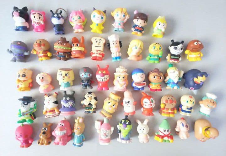 アンパンマン☆やなせたかし☆フィギュア☆指人形 アンパンマン 指人形マスコット4体セット フィギュア やなせたかし