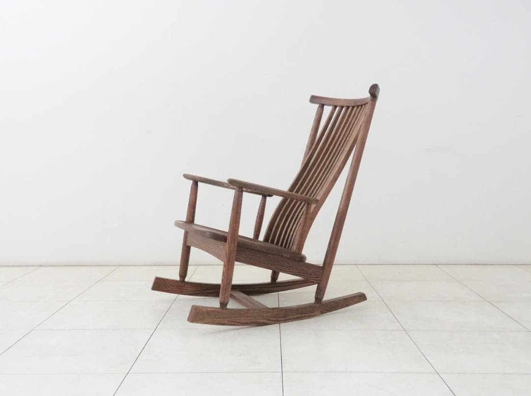 飛騨 北々工房 ロッキングチェア タモ無垢 264,000円 検キツツキアクタス 飛騨産業 ロッキングチェア 穂高 キツツキマーク/HIDA Rocking Chair