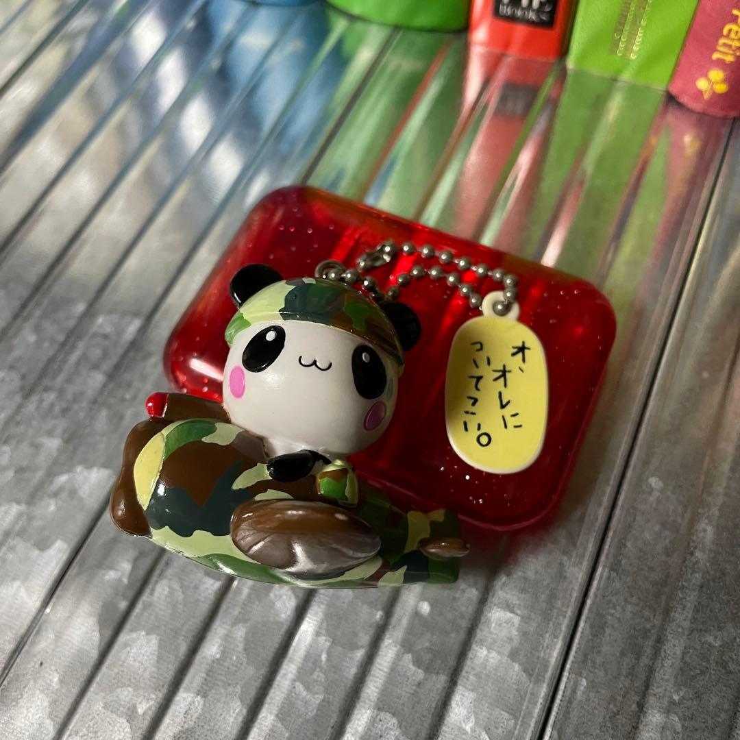 平成レトロ クーリア アーミーこぱむだ ボールキーホルダー 迷彩