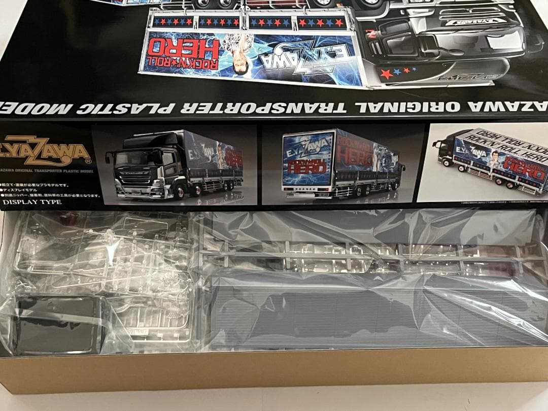 アオシマ 1/32 矢沢永吉 オリジナルトランスポーターツアートラック 未