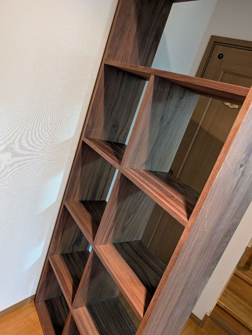 《送料込》無印良品 スタッキングシェルフ ウォールナット 5段 木製棚