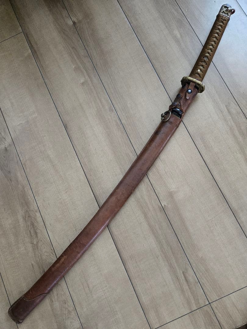 実物　日本陸軍将校用　野戦軍刀拵え(刀身なし/木製つなぎあり) 将校軍刀 九八式軍刀 野戦拵え - 三宝堂オンラインショップ