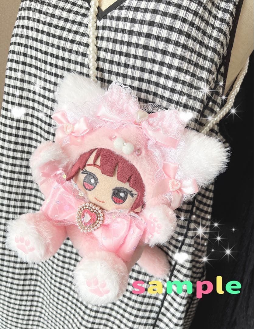 ちびぐるみサイズ ネコちゃん 着ぐるみ おすわり ぬい服 - メルカリ