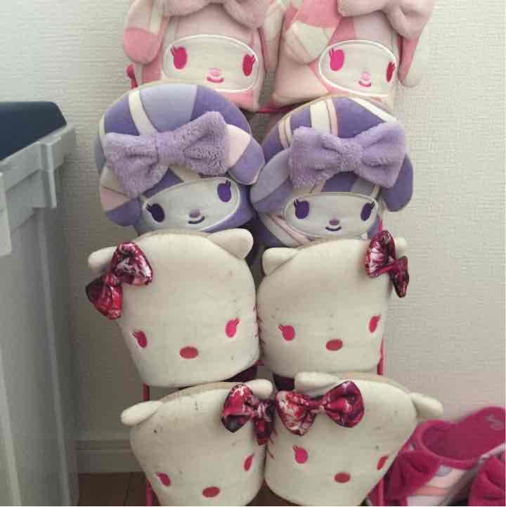 Radyマイメロキテイコラボスリッパ 楽天市場】サンリオ マイメロディ ボアスリッパ ピンク 22～24cm さん