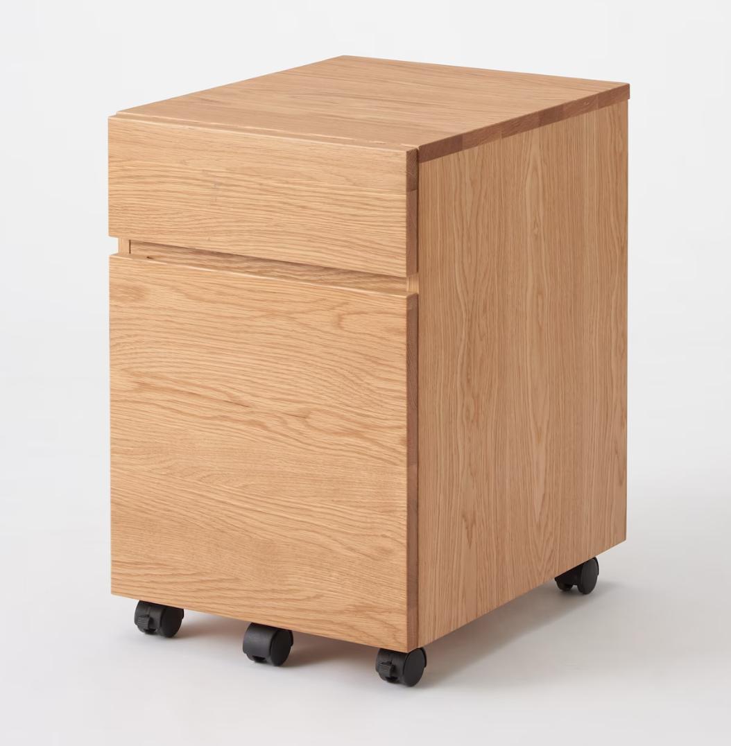 無印良品　木製デスクキャビネット　MUJI 木製デスク キャビネット 上置きセット | 無印良品