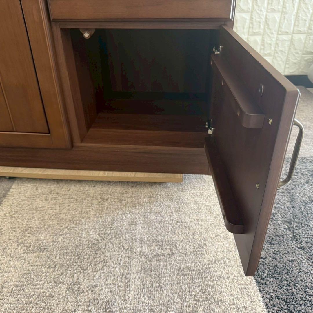 しゅう◎即購入歓迎様専用✨ニトリ キッチンボード 食器棚 ブラウン系