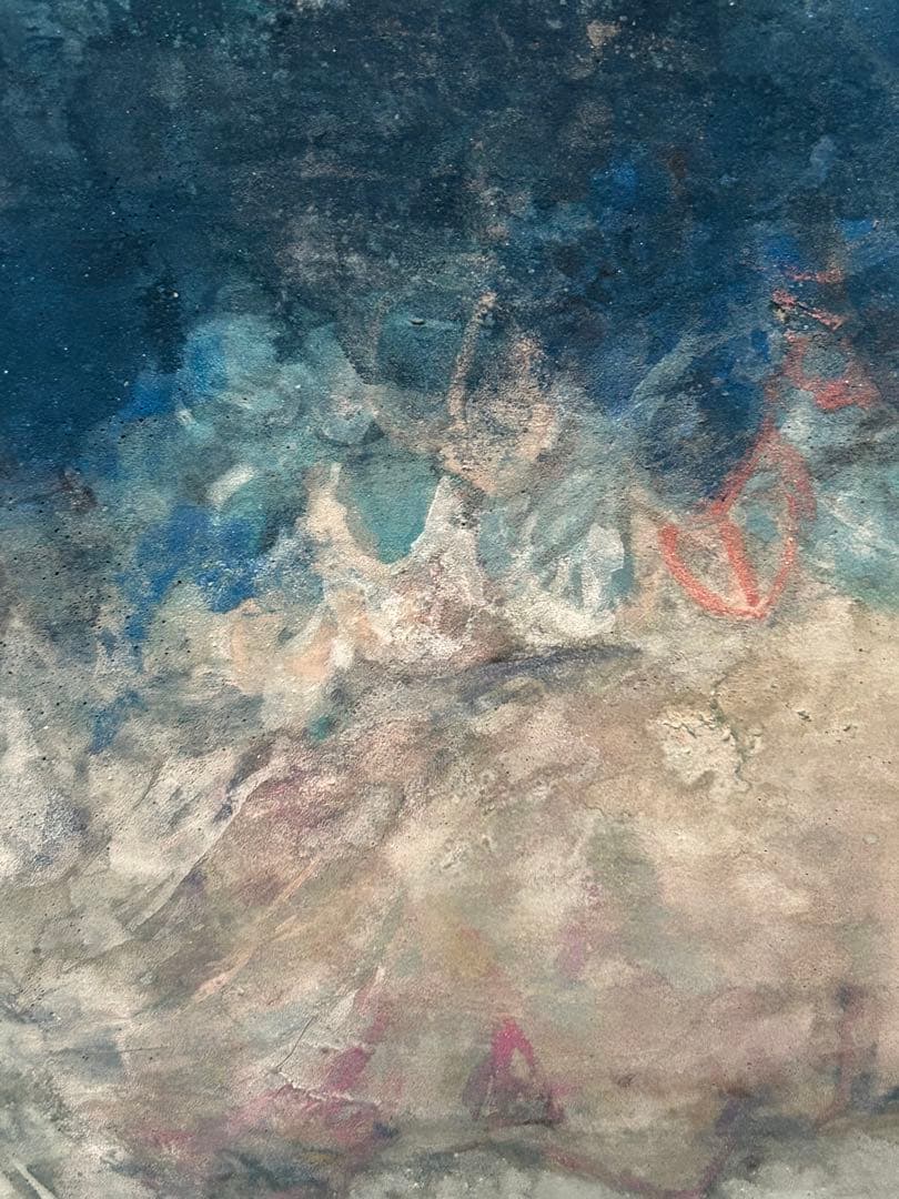 《値下げOK》梅村愛　「佇む」　日本画　絵画　共シール　箱付き