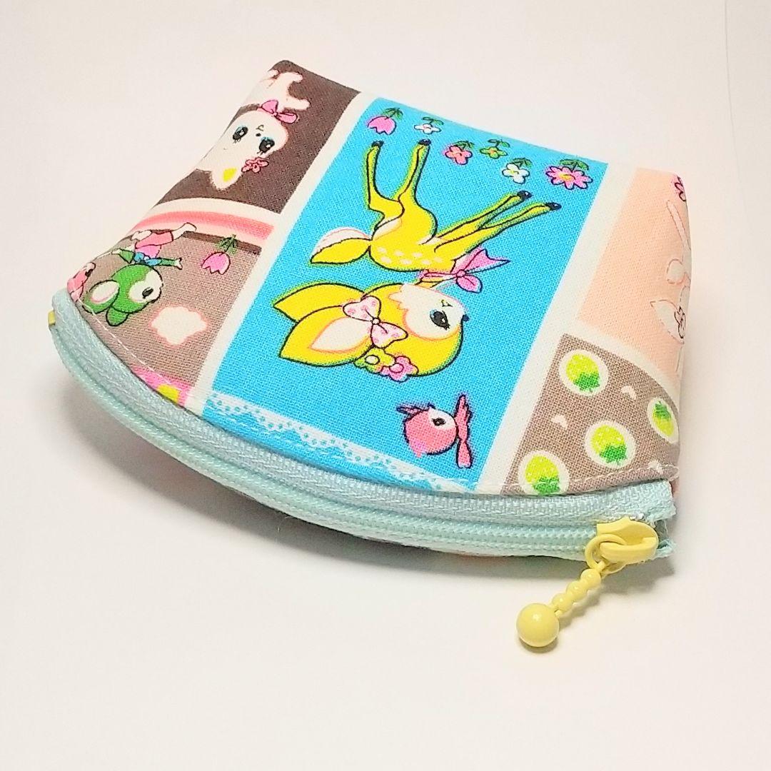 SOLD◇ハンドメイドポーチ ハニーチューン レトロ アニマル 猫 昭和