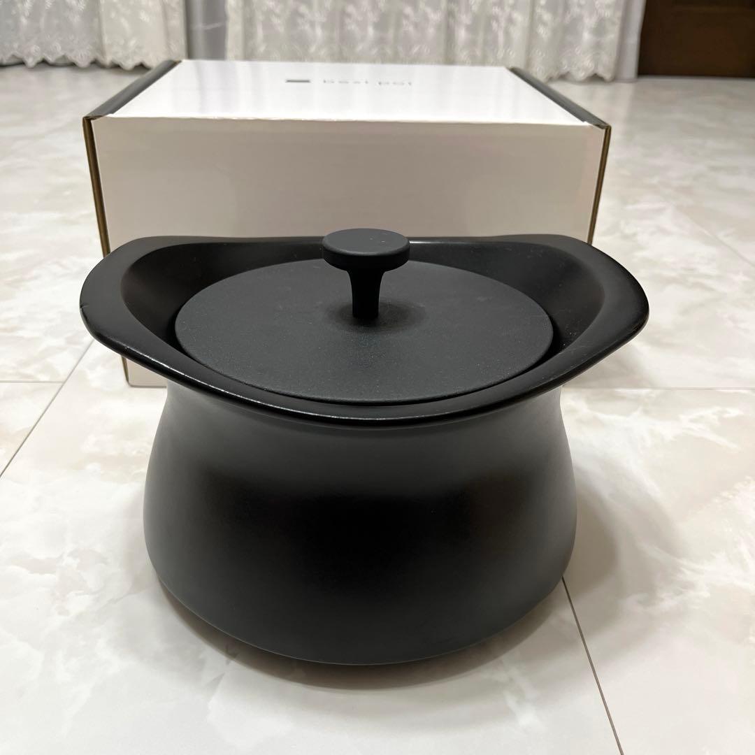 MOLATURA best pot 20cm ベストポット ブラック 土鍋 ベストポット bestpot 土鍋 炊飯20cm/直火用/3合まで/2L/正規販売店