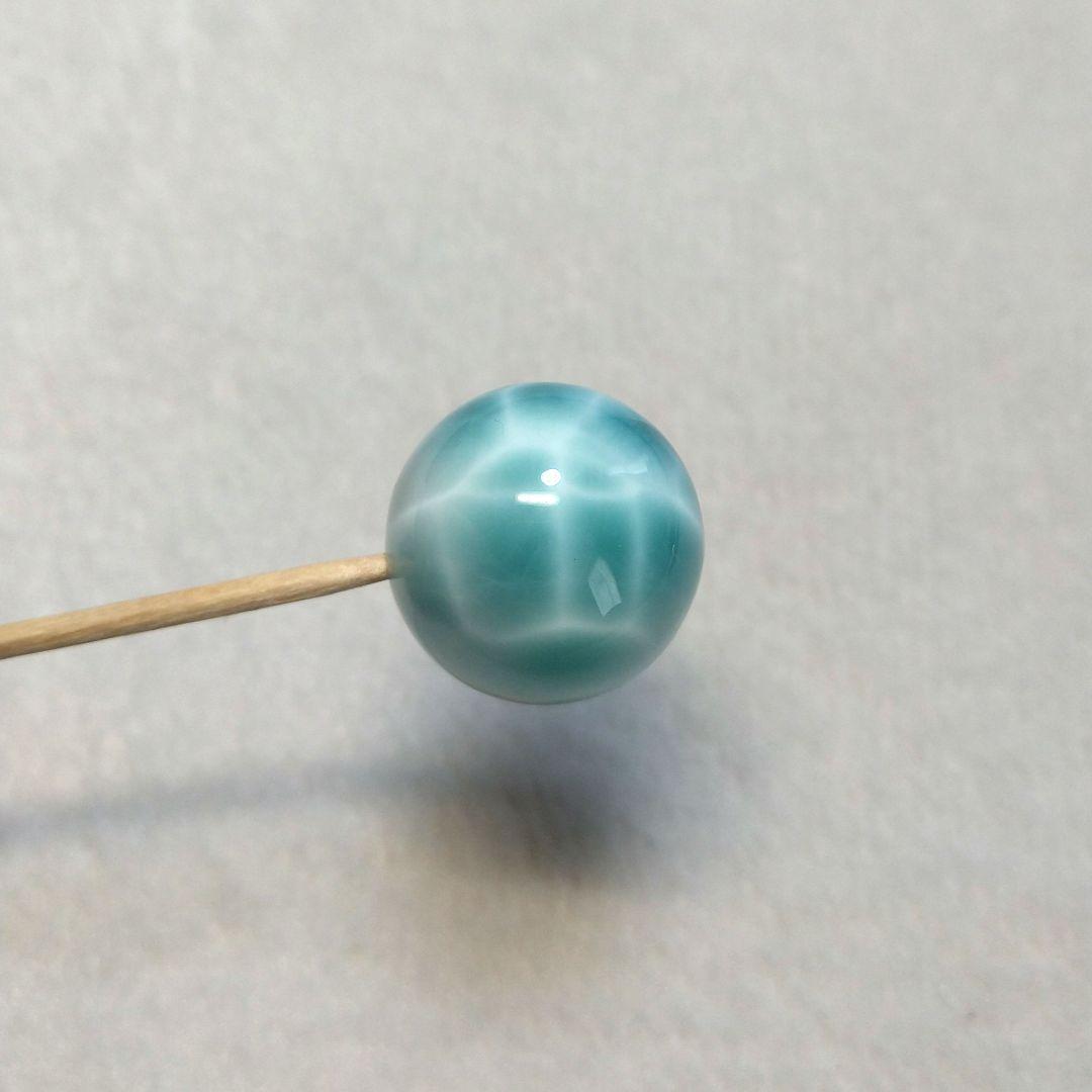 【極上,大玉】ラリマー《粒》２０㎜　ブレスレット　美品　希少　レア　No.１