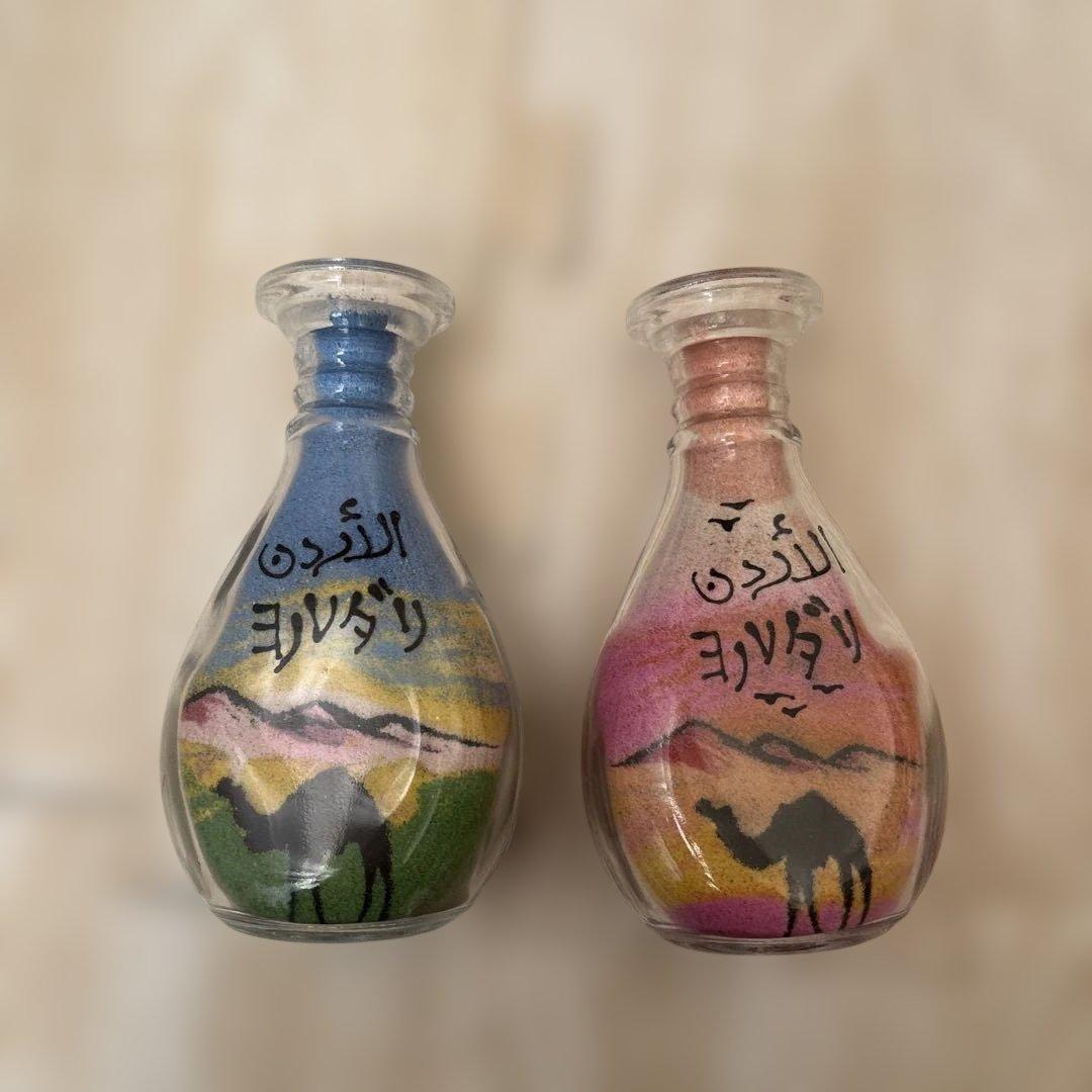 ヨルダン　サンドアート2個セット EXPO 2025 ヨルダンパビリオン サンドアート 大サイズ - メルカリ