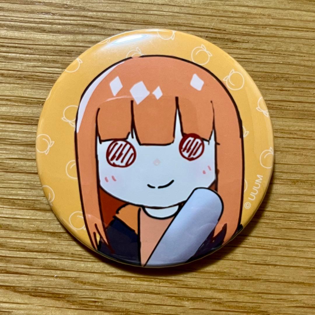 カラフルピーチ えと 直筆イラスト缶バッジ - メルカリ