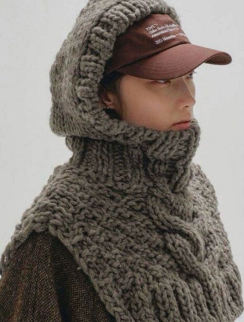 TODAYFUL ハンドニットバラクラバ ニット帽 フード　トゥディフル TODAYFUL トゥデイフル 2024winter 小物 Hand Knit Balaclava ハンド