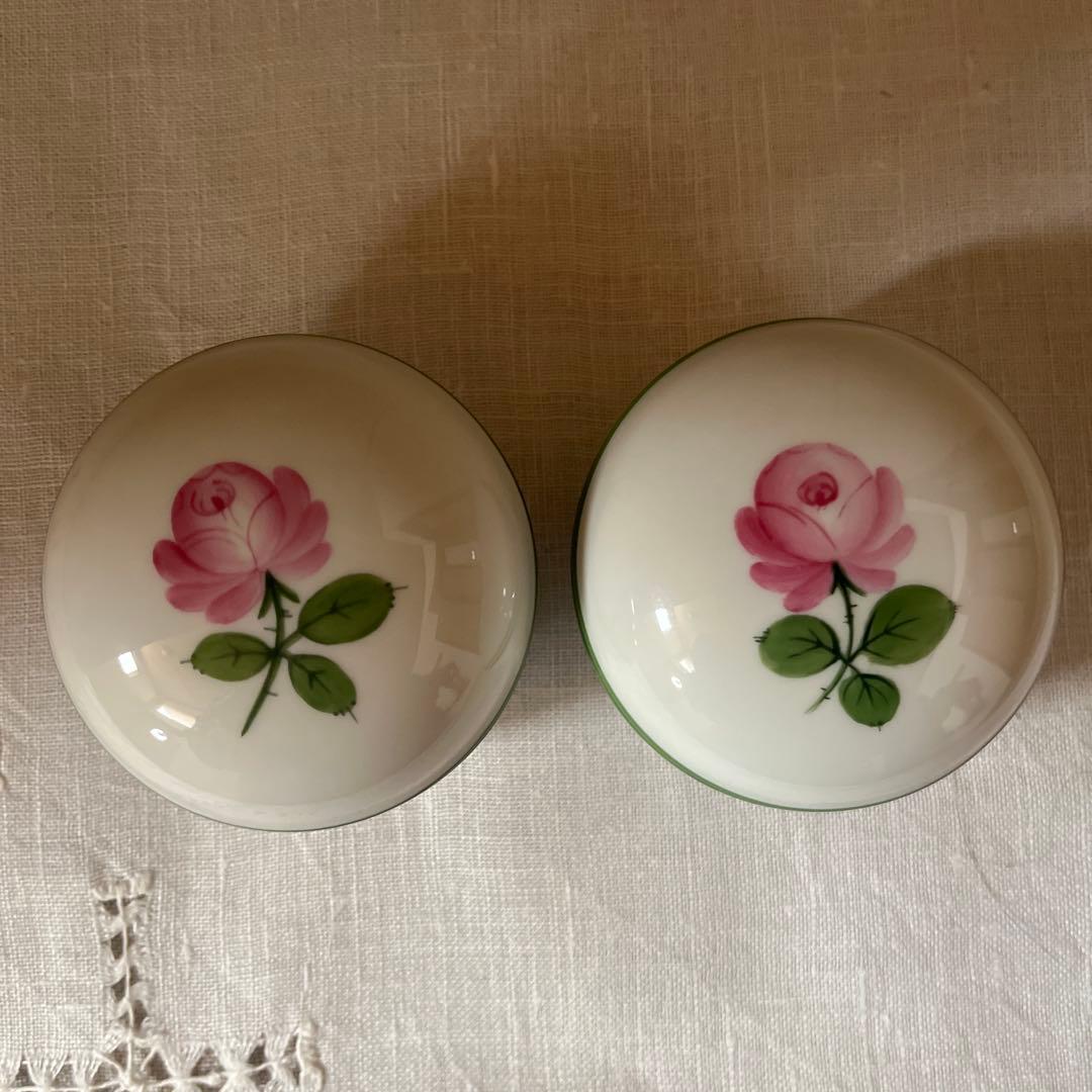 アウガルテン　Augarten 蓋付き小物入れ 2個セット　オウガルテン アウガルテン(AUGARTEN) オールドウィンナーローズ(5784) ティーカップ