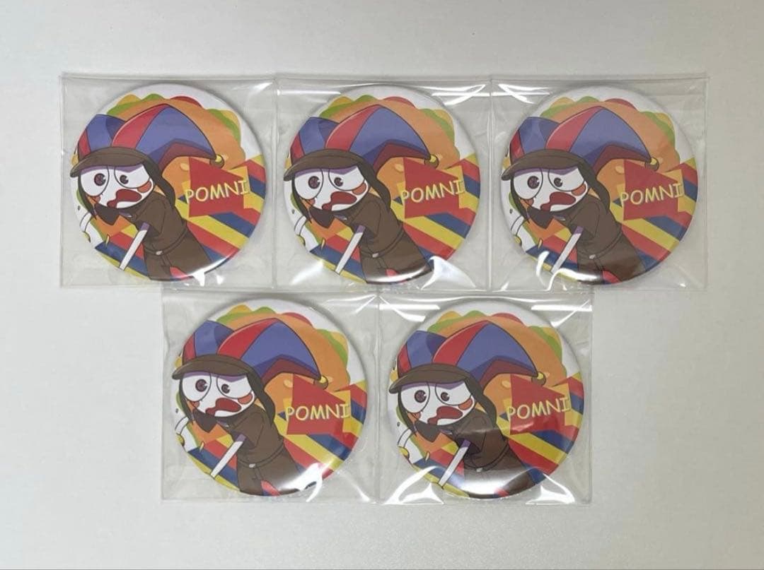 アメイジングデジタルサーカス ポムニ TADCカフェ限定 缶バッジ 5点
