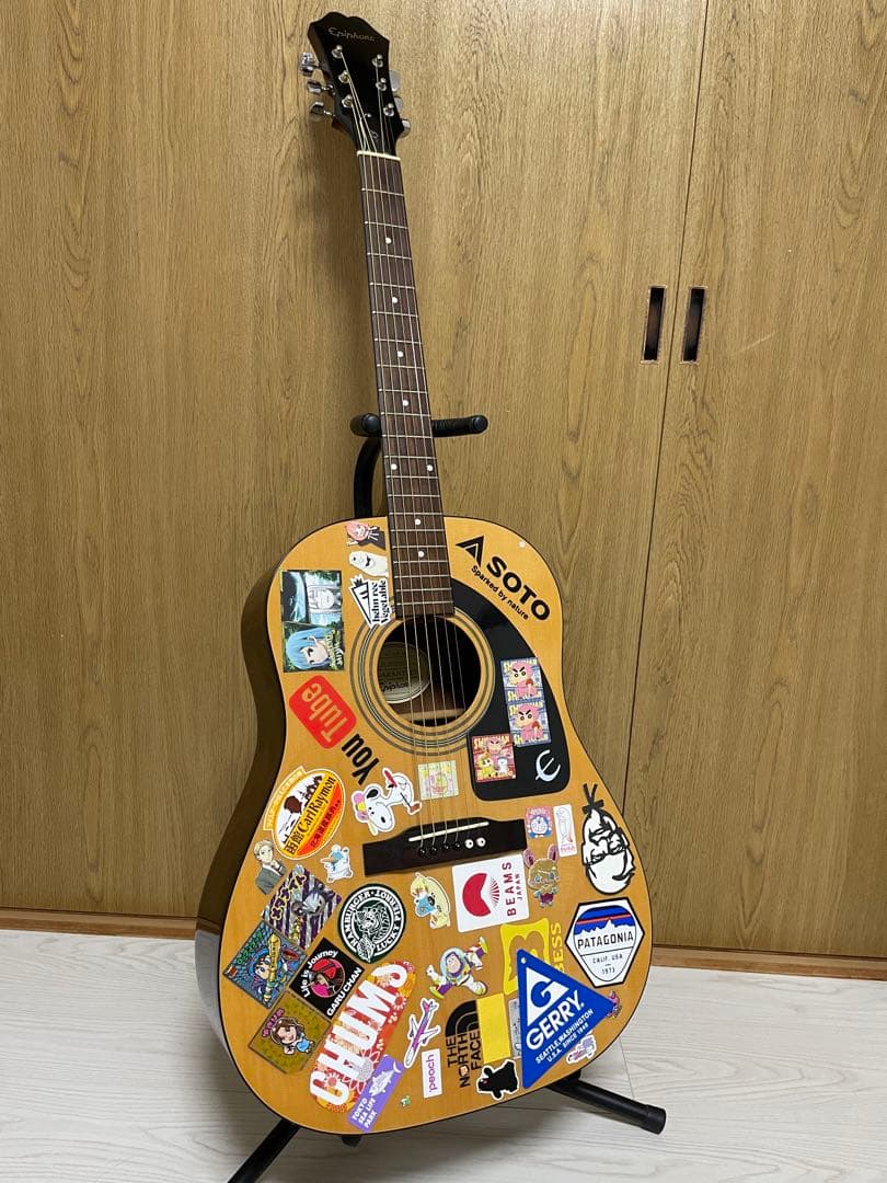 Epiphone アコースティックギター アコギ かわいいステッカー☆ - メルカリ