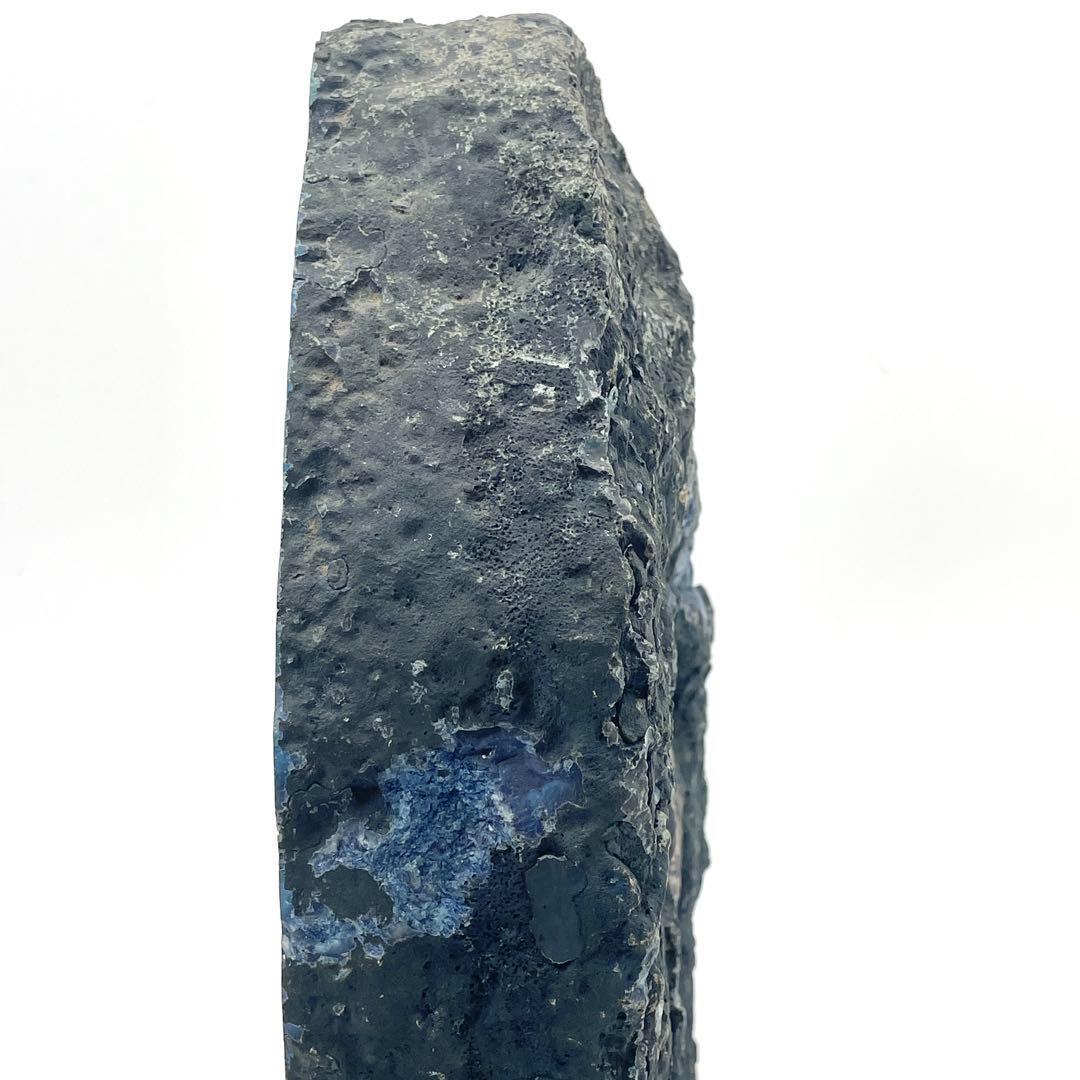 特大！ 8.0kg アゲート メノウ 瑪瑙 ブルー 原石 鑑賞石 置物