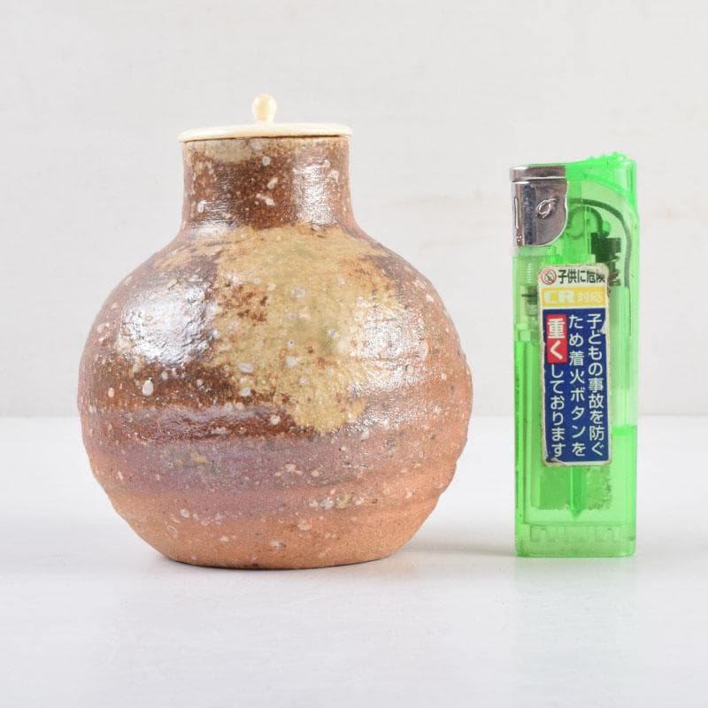 茶道具 信楽焼 上田寿方作 茶入 仕覆付 共箱 V 8952 - メルカリ