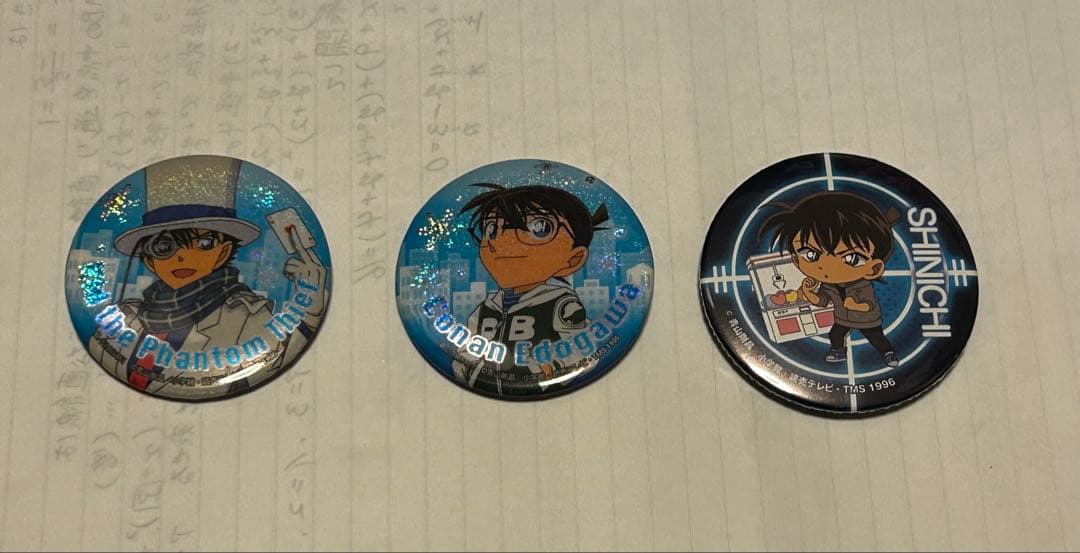 名探偵コナン 缶バッジ 怪盗キッド 江戸川コナン 工藤新一 - メルカリ