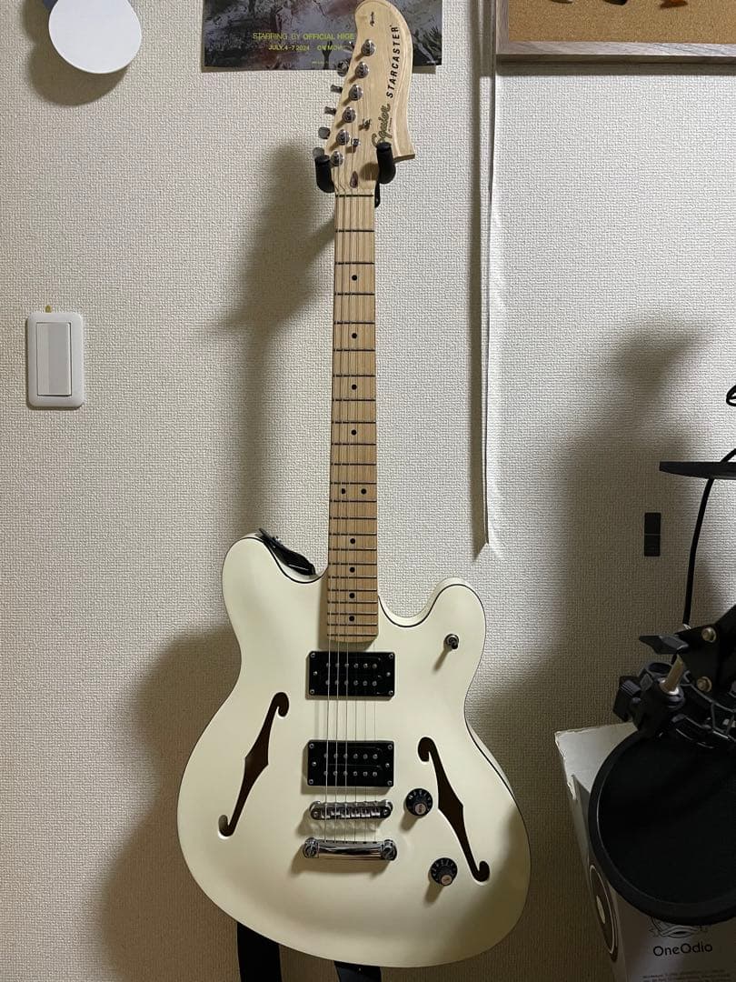 Squier Starcaster ホワイト【ケース付き】 Squier Affinity Series Starcaster Deluxe Electric Guitar Olympic