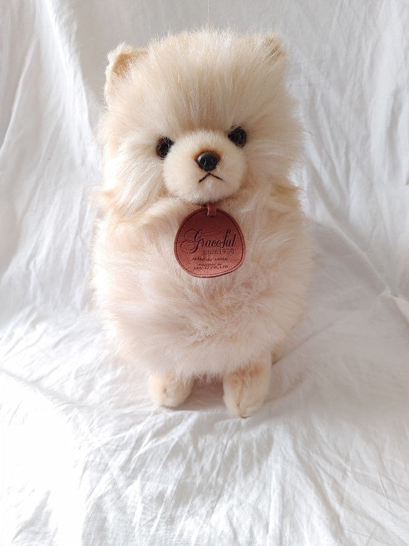 昭和レトロ　三英　ぬいぐるみ　グレイスフル　ポメラニアン　犬ぬいぐるみ　日本製 Amazon.co.jp: 三英貿易 オリジナル ぬいぐるみ グレイスフル(日本製