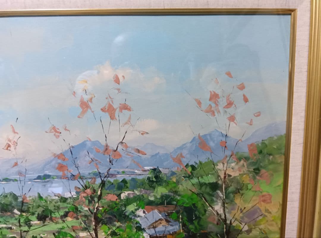 永井潔の油彩F10号秀作です