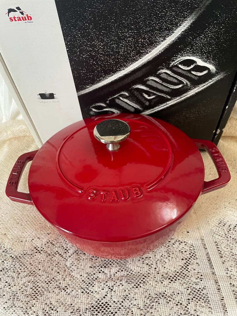 STAUB ストウブ　Wa-NABE M 18cm チェリー 楽天市場】【公式】【生涯保証】 ストウブ ワナベ M チェリー 18cm