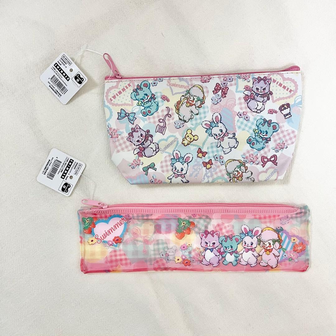 新品】swimmer スイマー フナガタポーチ クリアスリムペンケース