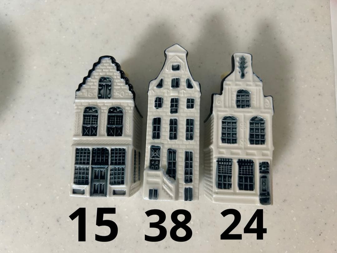 【3点セット】KLMオランダ航空　BOLS デルフトブルーハウス KLMのフライトでもらえる「デルフトブルーハウス」✈️🇳🇱 オランダの